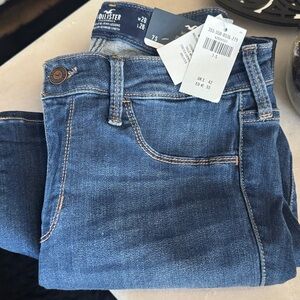 Hollister Women's Mid-Rise Jeggings - Dark Blue